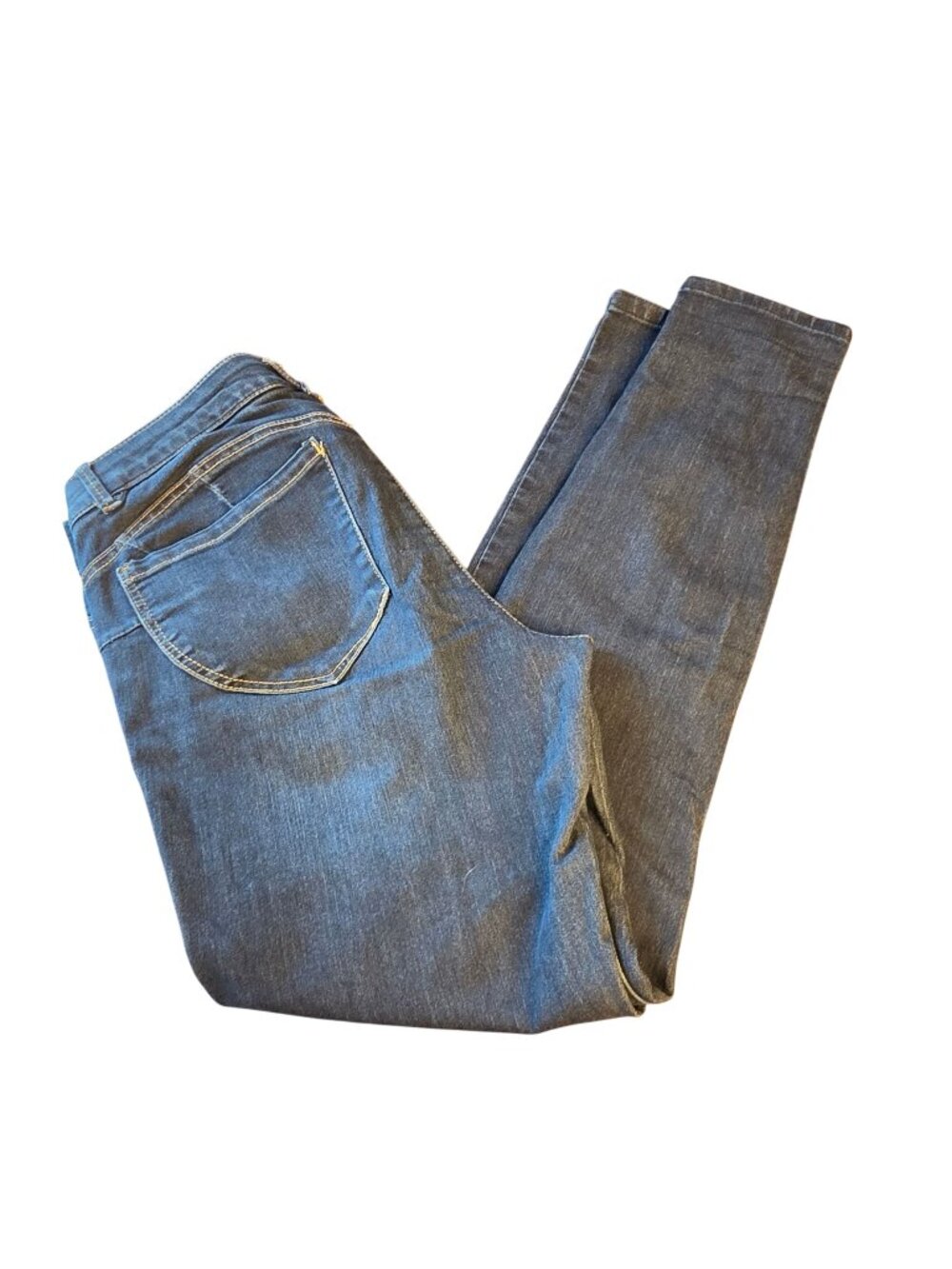 Democracy 12 Ab Technology Med Wash Skinny Jeans Tummy Control Slimming Stretch
